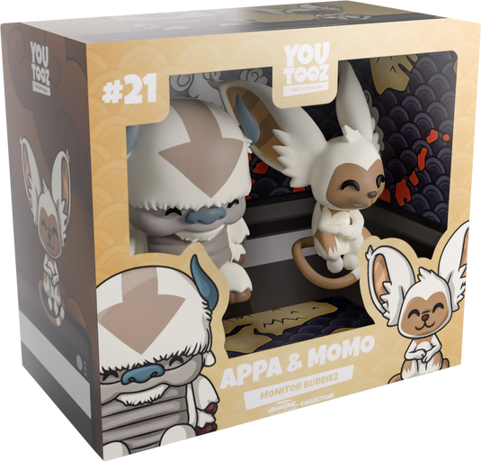 Appa and Momo Monitor Buddiez Avatar: The Last Airbender Youtooz Collectibles