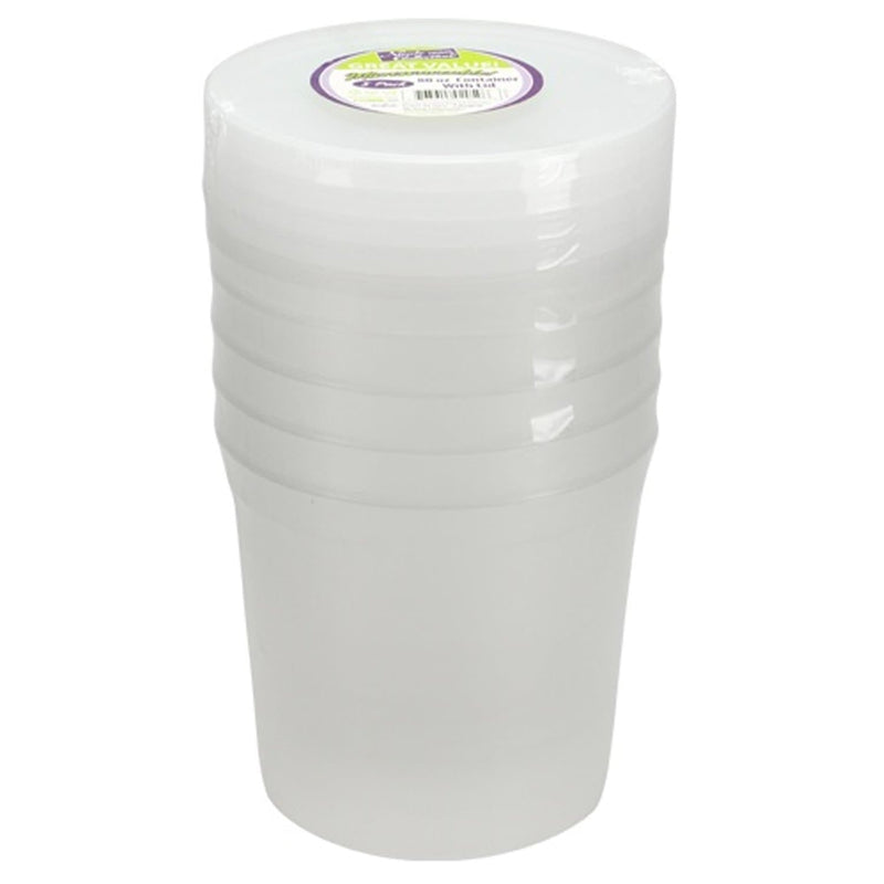 Load image into Gallery viewer, Extra Strong Quality Plastic Deli Container with Lids 80 oz Food Storage &amp; Serving VeZee
