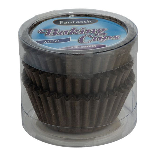 Fantastic Brown Baking Cups Mini 72 Ct Food Storage & Serving VeZee