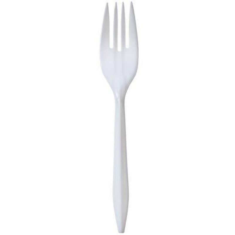 Load image into Gallery viewer, Nicole Home Collection Medium Weight Fork White Cutlery VeZee
