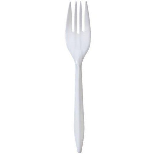 Nicole Home Collection Medium Weight Fork White Cutlery VeZee