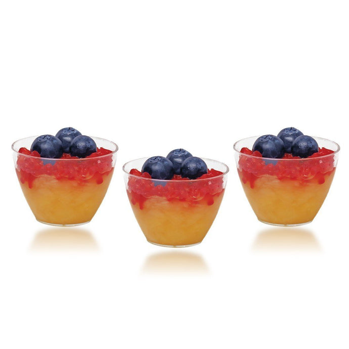 1 oz. Clear Plastic Mini Bowl - 12 Count Mini Bowls PROstorez