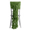 1 Set Chiffon Hoods Chair Sashes with Willow Ruffles Design Olive Green - Stylish Chair Bow Decor Chair Sashes PROstorez Default Title