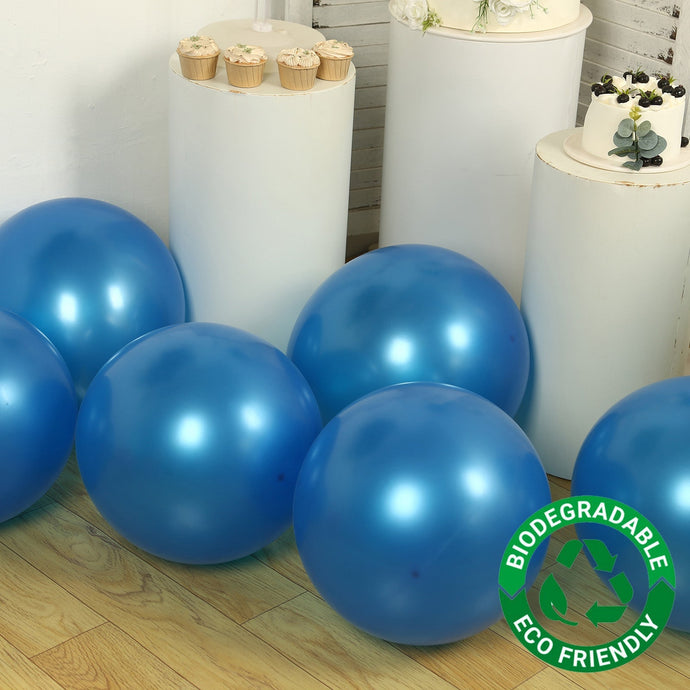 10 Pack Royal Blue Biodegradable Balloons, 18