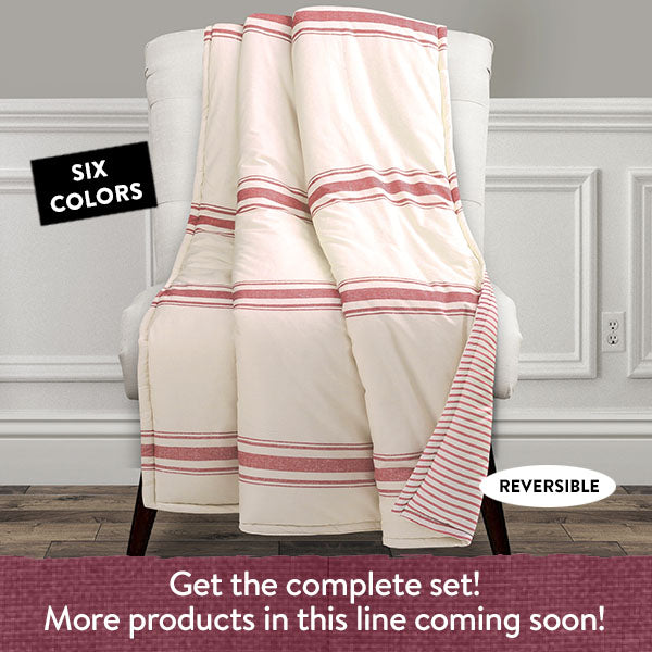 Double-Sided Cotton Throw Blanket, Pick Your Color General THF