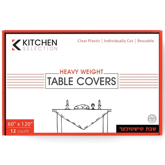 Kitchen Selection Clear Heavy-Weight Table Covers: Size 60