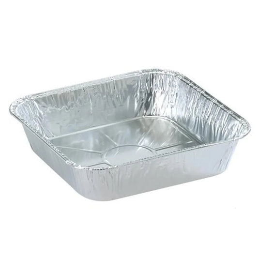 *WHOLESALE* Disposable Aluminum 8" Square shallow Cake Baking Pan | 500 ct/case Disposable VeZee