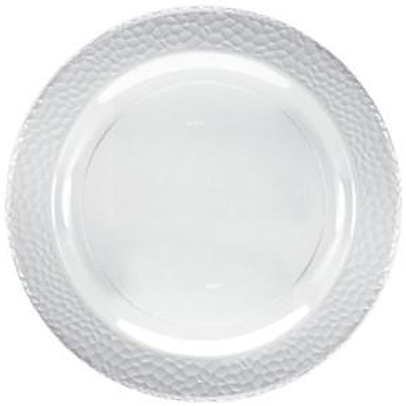 Load image into Gallery viewer, Lillian Tablesettings Pebbled Plastic Plate Clear 10.25&quot; Tablesettings Lillian
