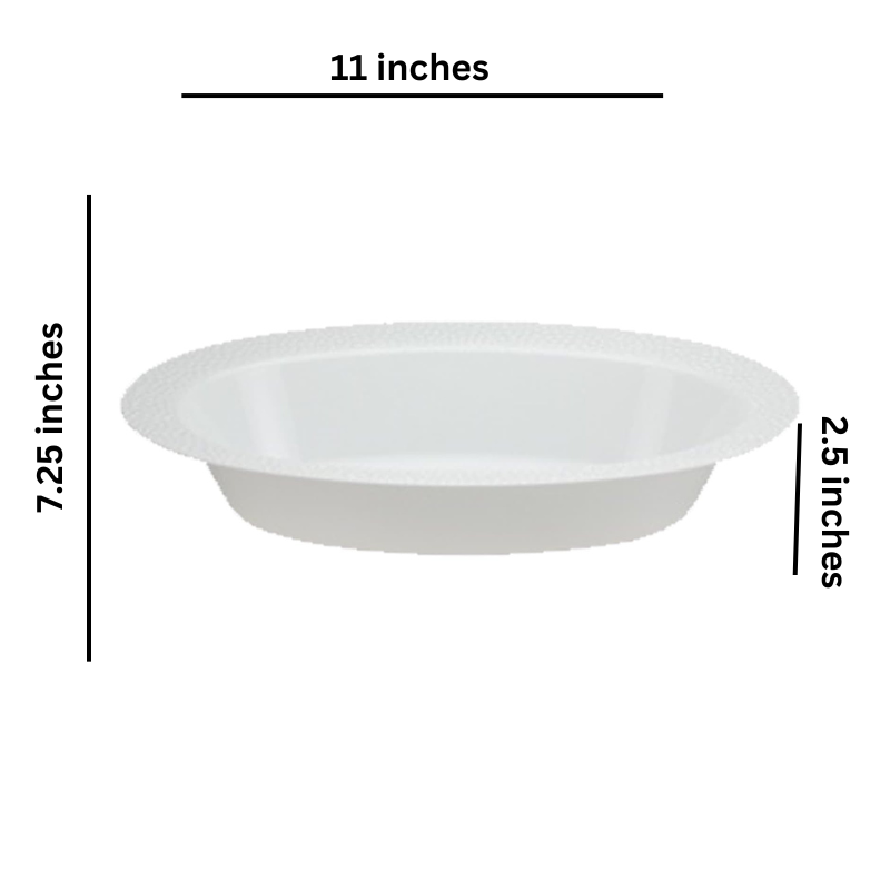 Load image into Gallery viewer, Lillian Tablesettings Pebbled Oval Bowl Pearl 15 oz Tablesettings Lillian
