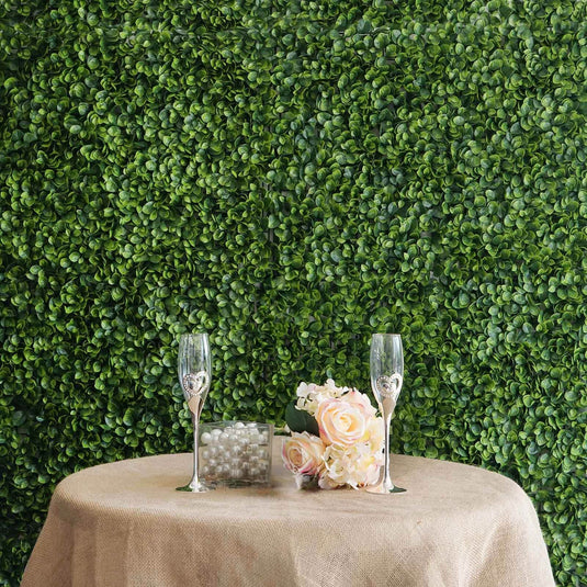 11 Sq ft. Green Boxwood Hedge Garden Wall Backdrop Mat - 4 Artificial Panels Backdrops PROstorez Default Title