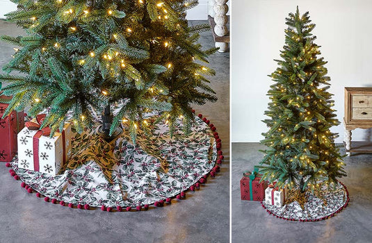 Classic Farmhouse Christmas Tree Skirt, Pick Your Style General Decor Steals