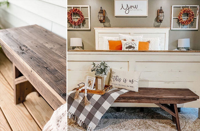 Rustic Design Reclaimed Wood Bench General ABH