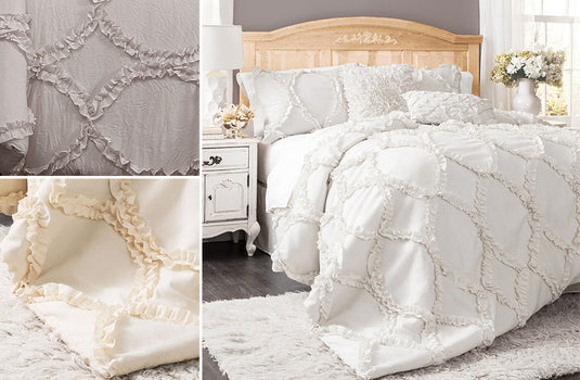 Ribbon Embroidery Bedding, Pick Your Color/Style General Decor Steals