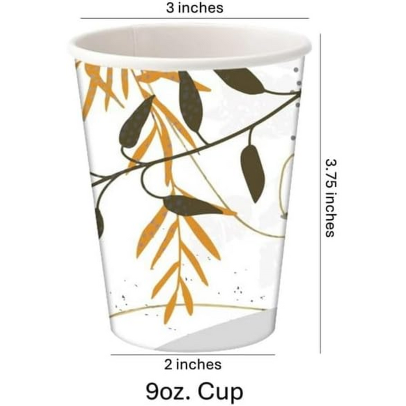 Load image into Gallery viewer, Leafy Canopy 9oz. Paper Cups Paper Cups VeZee
