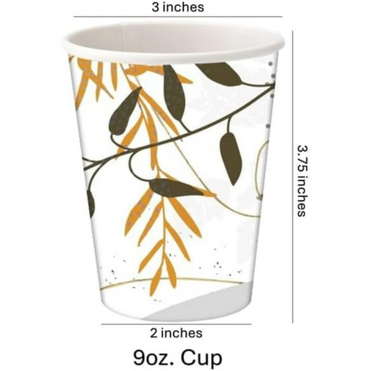 Leafy Canopy 9oz. Paper Cups Paper Cups VeZee