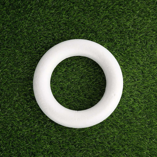 12 Pack 8" White Styrofoam Ring, Foam Circle Hoop For DIY Crafts Decorations HIER_9600