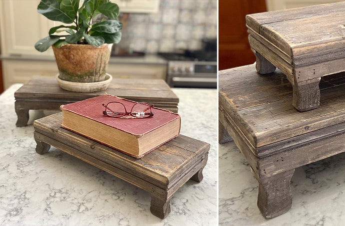 Far East Reclaimed Wood Risers, Set of 2 General TCCO