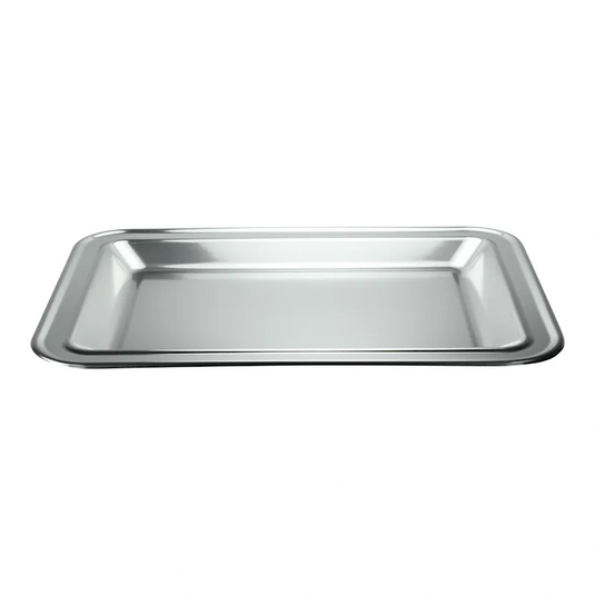 Silver Rectangle Serving Plastic Tray, 17.75 X 12.75 Tray King Zak