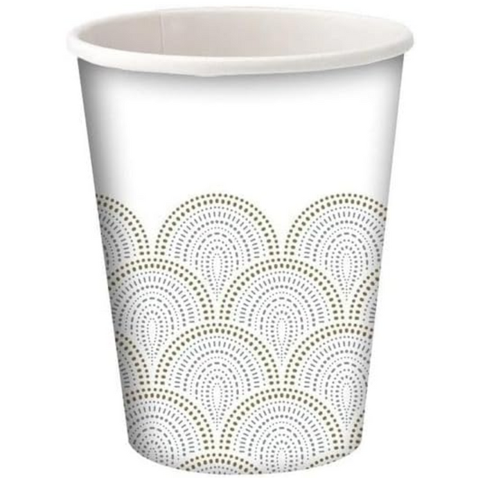 Metallic Rays 9oz. Paper Cups Paper Cups VeZee