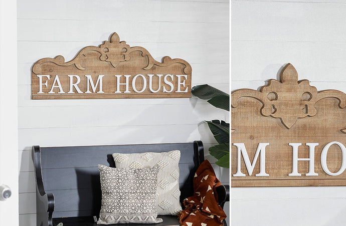 Wooden Farm House Scrollwork Wall Decor General UMA