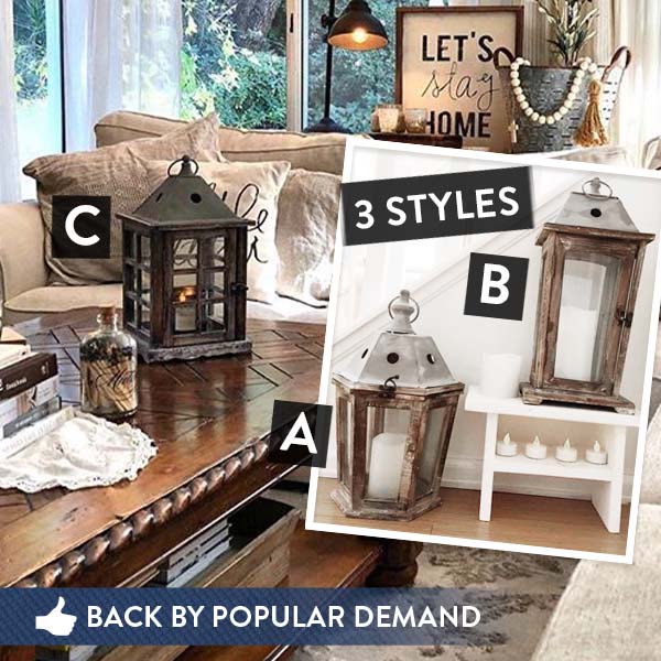 Load image into Gallery viewer, Oversized Reclaimed Wooden Lanterns, Pick Your Style General TCCO
