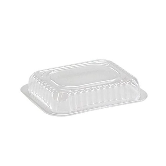 *WHOLESALE* Dome Lids For 1Lb Aluminum Oblong Pans 5" x 4" | 1000 ct/case Disposable VeZee