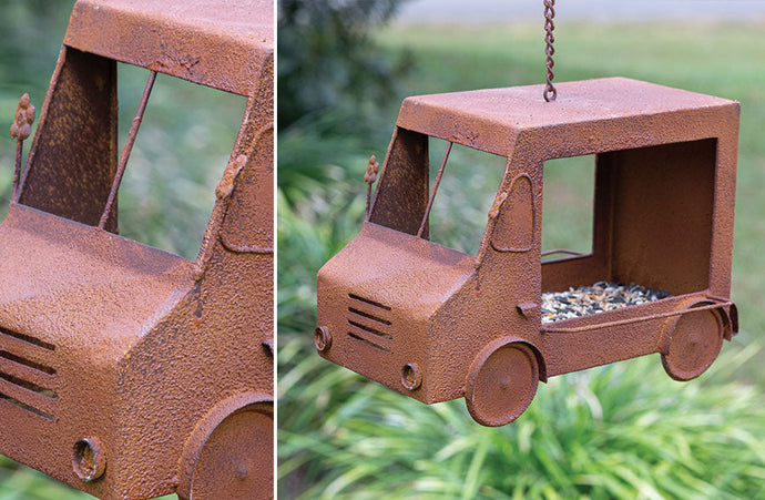 Rusty Ice Cream Truck Bird Feeder General CT