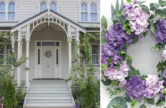 Premium Purple Hydrangea Wreath General MEL