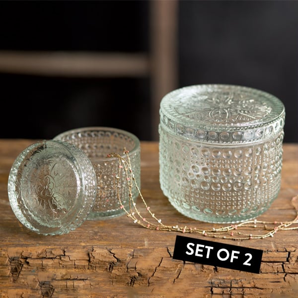 Decorative Glass Jars, Set of Two Whats trending CT