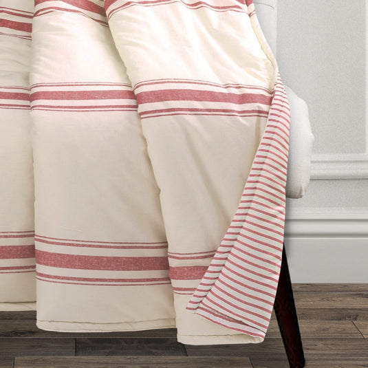 Farmhouse Stripe Throw Collective LushDecor