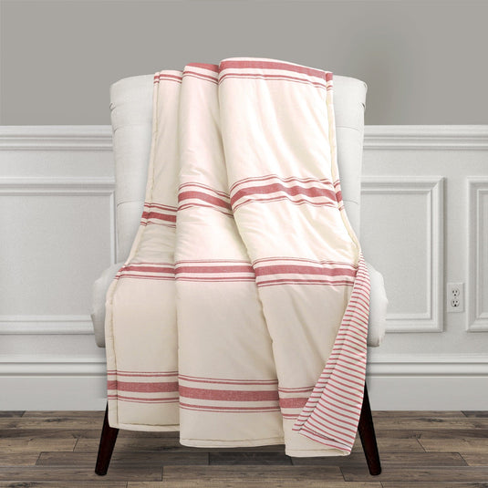 Farmhouse Stripe Throw Collective LushDecor