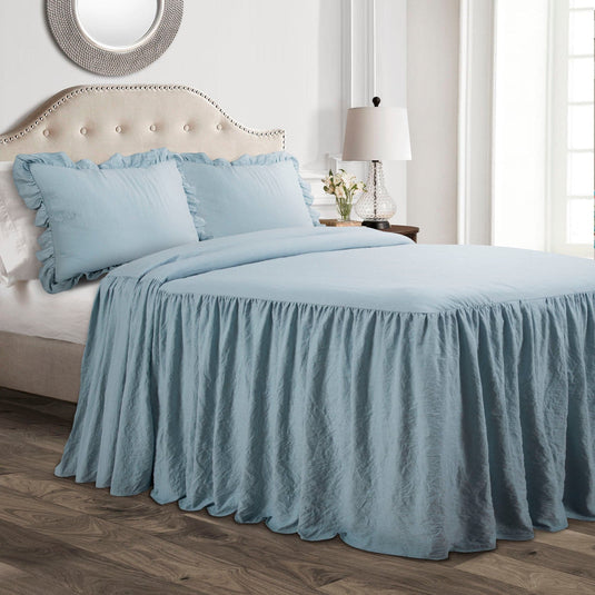 Ruffle Skirt Bedspread Set Collective LushDecor