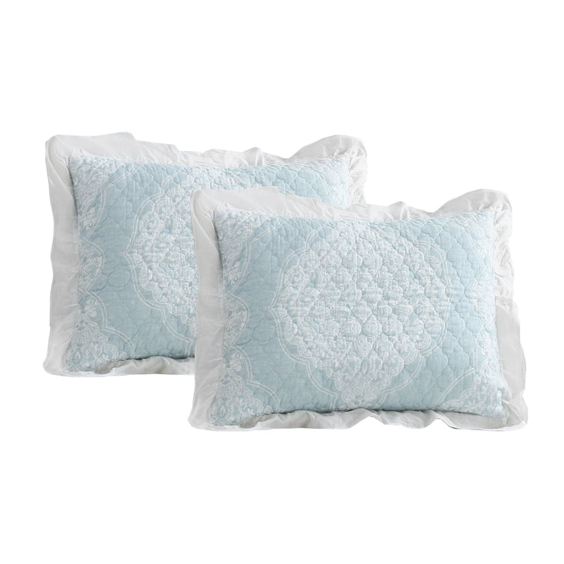 Load image into Gallery viewer, Lucianna Ruffle Edge Cotton Bedspread Set Collective LushDecor
