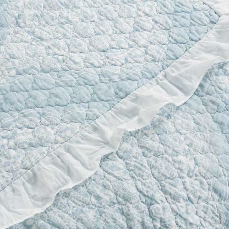 Load image into Gallery viewer, Lucianna Ruffle Edge Cotton Bedspread Set Collective LushDecor
