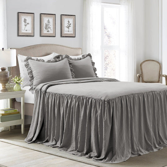 Ruffle Skirt Bedspread Set Collective LushDecor