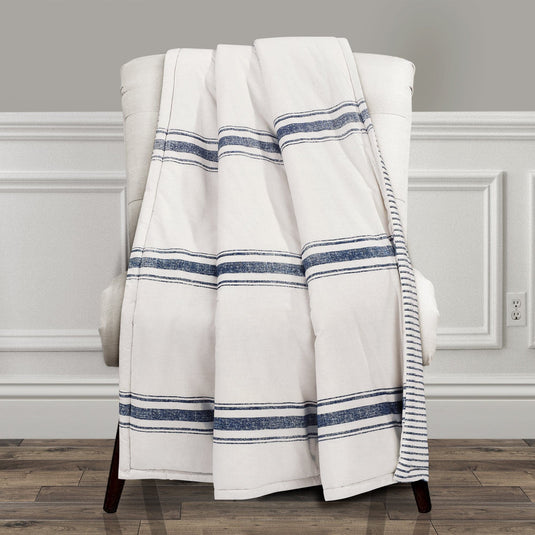 Farmhouse Stripe Throw Collective LushDecor