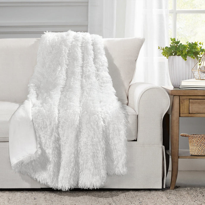 Emma Faux Fur Throw Collective LushDecor