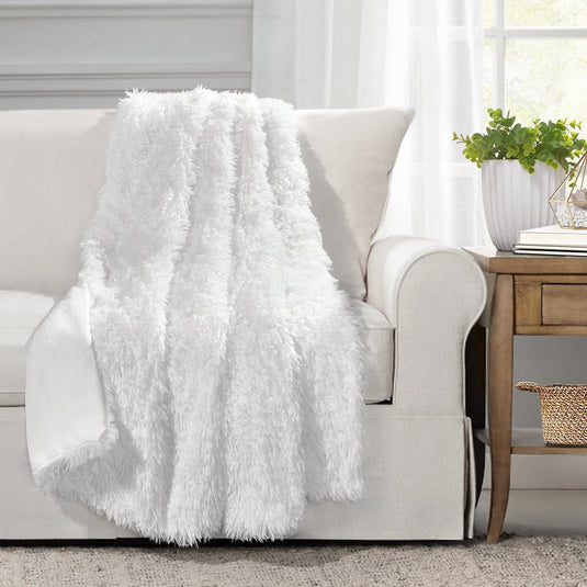 Emma Faux Fur Throw Collective LushDecor