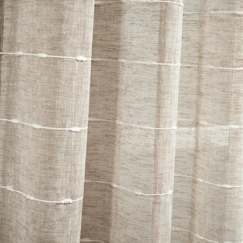 Load image into Gallery viewer, Farmhouse Textured Grommet Sheer Window Curtain Panel Set
