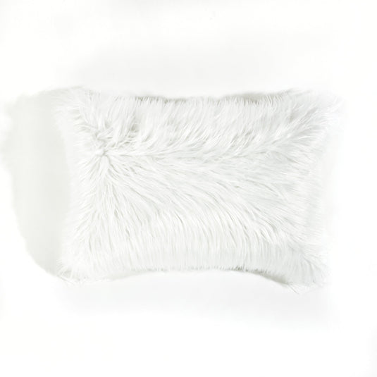 Mongolian Luca Soft Faux Fur Decorative Pillow Cover Collective LushDecor