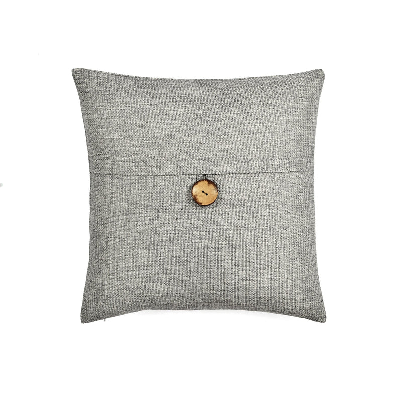 Load image into Gallery viewer, Linen Texture Woven Button Decorative Pillow Cover Collective LushDecor
