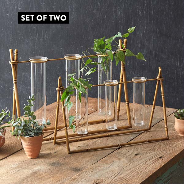 Metal Bamboo Propagation Stands, Set of Two Whats trending CT