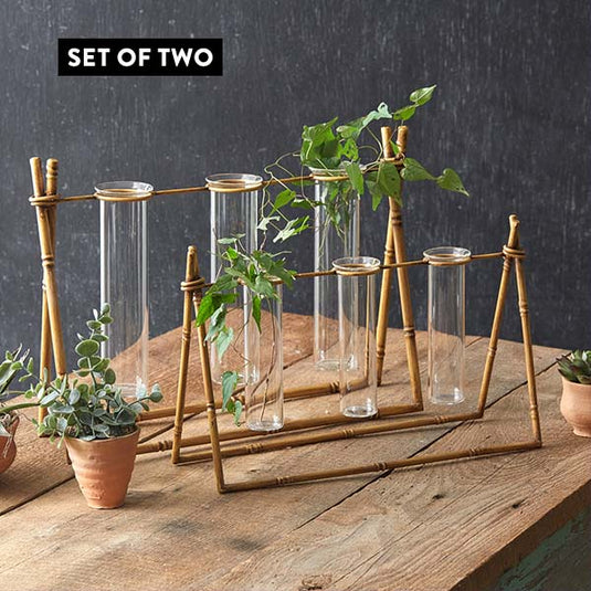 Metal Bamboo Propagation Stands, Set of Two Whats trending CT