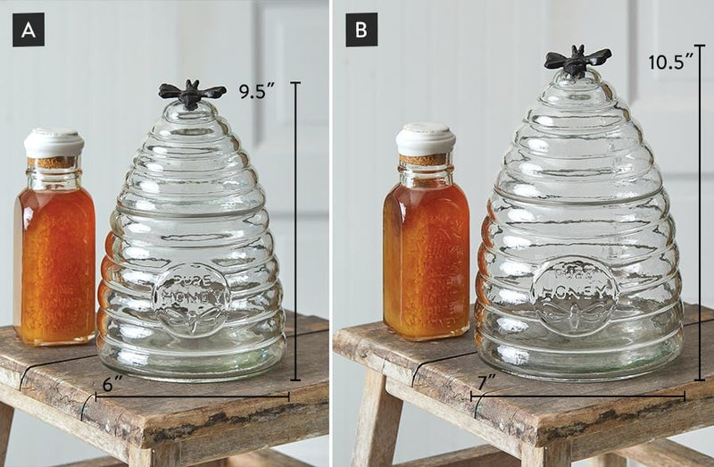 Load image into Gallery viewer, Honey Hive Glass Canister, Pick your Size General Decor Steals
