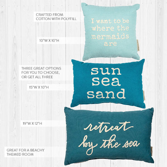 Beach Cottage Pillows, Pick Your Style General PBK