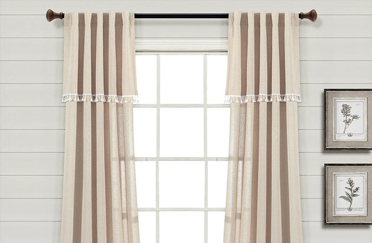 Curtain Panel Set with Tassel Detail, Pick Your Color General Decor Steals