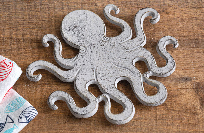 Large Cast Iron Octopus Trivet General CT