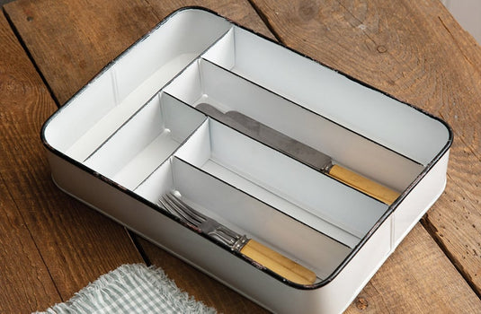 Chippy Enamel Cutlery Tray General CT