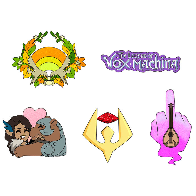 The Legend of Vox Machina Pin Set 1 The Legend of Vox Machina Youtooz Collectibles