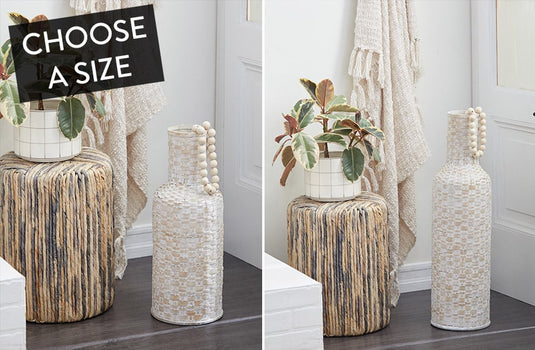 Textured Woven Vases, Pick Your Size Sale UMA